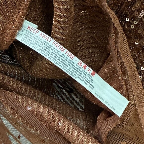 Intimately Free People Shimmer and Shine Sequin Bodysuit Womens size Large NEW - Picture 6 of 10